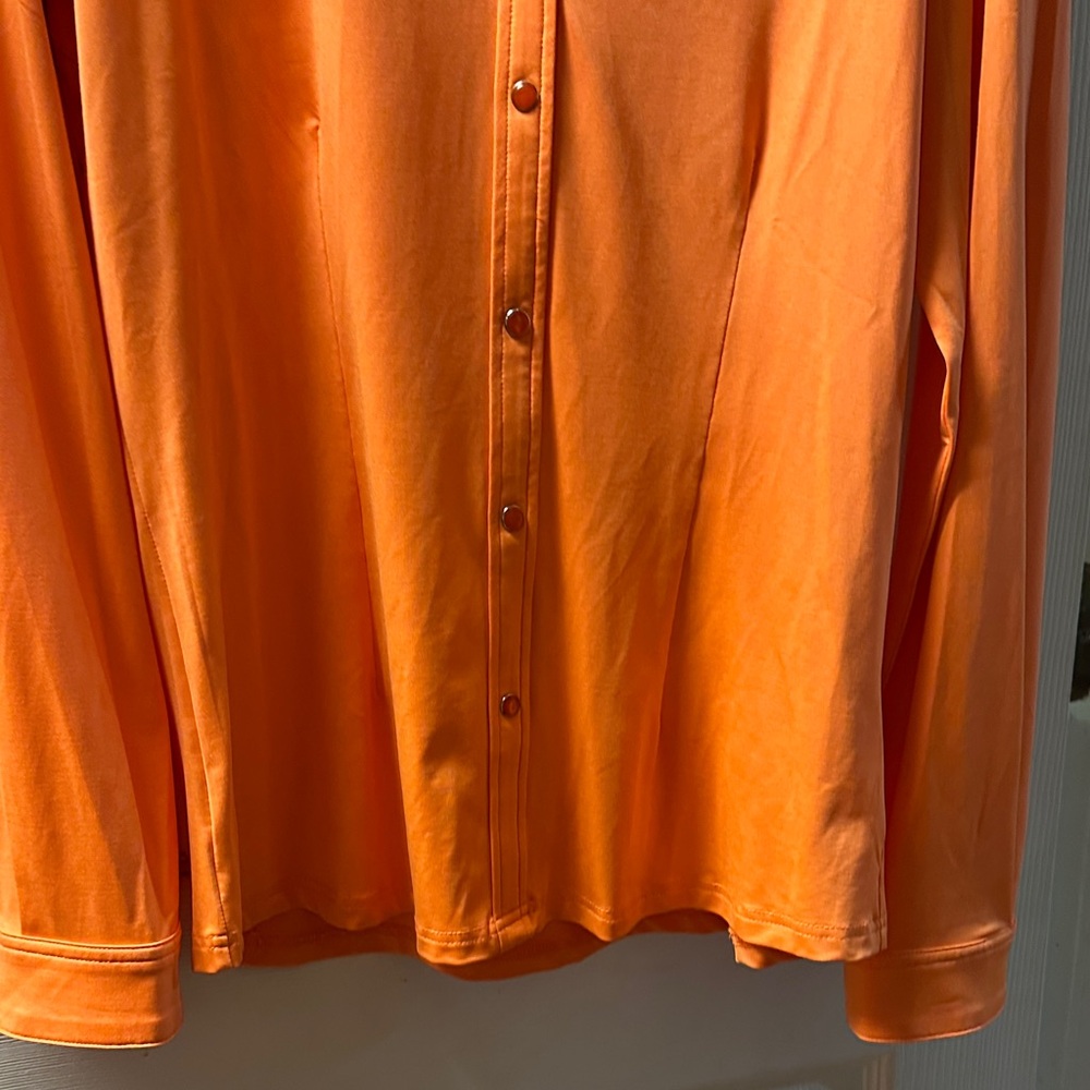 Ranch Dress’n Performance Rodeo shirt Orange (L) - Picture 3 of 11